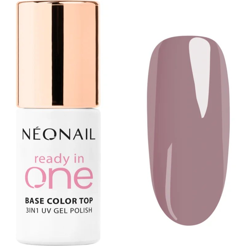 NeoNail Ready In One 3in1 UV Gel Polish gel lak za nohte z diamantnim prahom odtenek 08 One Mauve 7.2 ml