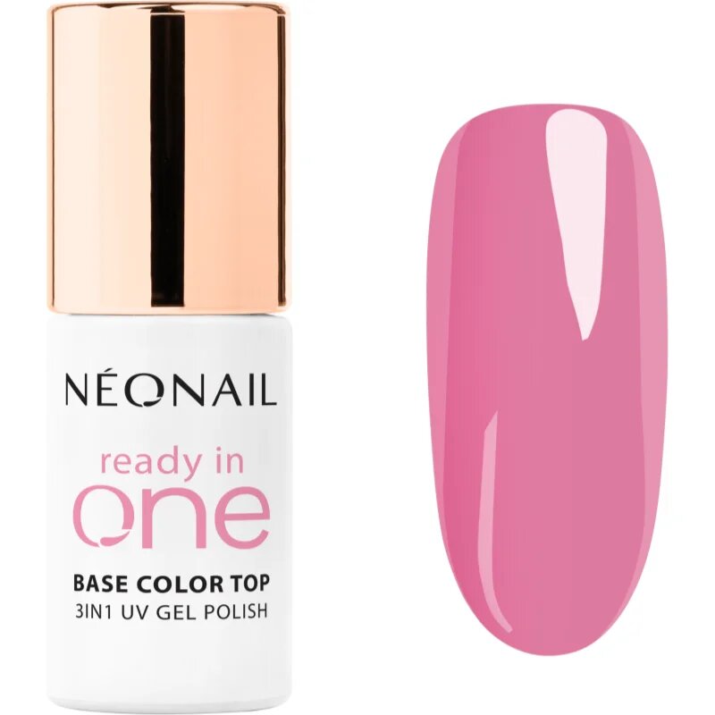 NeoNail Ready In One 3in1 UV Gel Polish gel lak za nohte z diamantnim prahom odtenek 10 One Pink Spark 7.2 ml