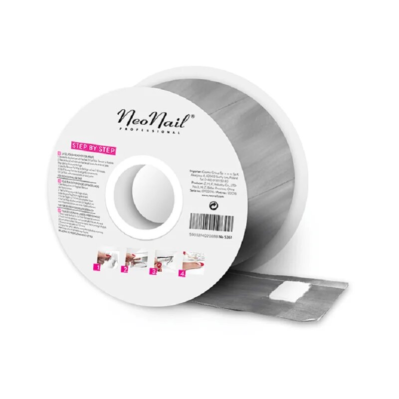 NeoNail Remover Foil Wraps odstranjevalec gel laka 100 kos
