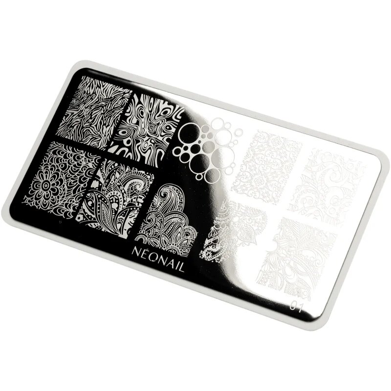 NeoNail Stamping Plate predloge za nohte vrsta 01 1 kos
