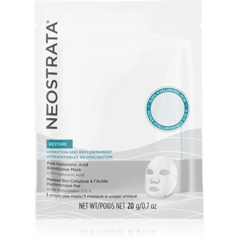 NeoStrata Restore vlažilna maska iz platna s hialuronsko kislino 20 g