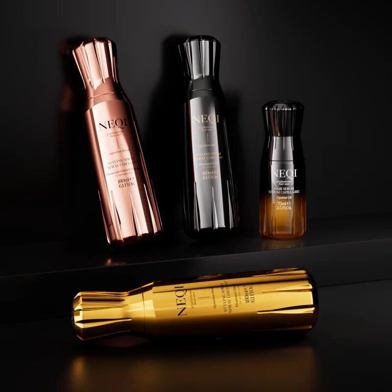 NEQI Diamond Glass Ultimate Styling spray stiling pršilo proti krepastim lasem 180 ml