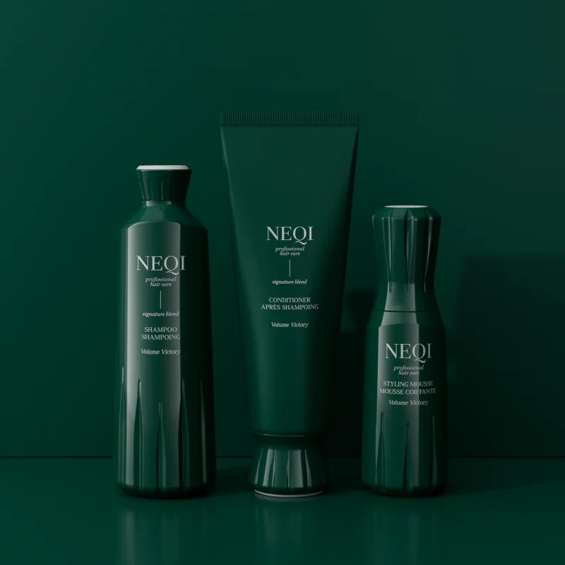 NEQI Volume Victory pena za styling las za fine in tanke lase s termozaščito 150 ml