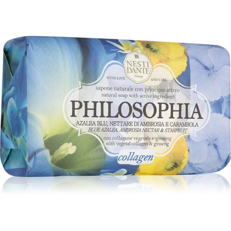 Nesti Dante Philosophia Collagen with Vegetable Collagen & Ginseng naravno milo s kolagenom 250 g