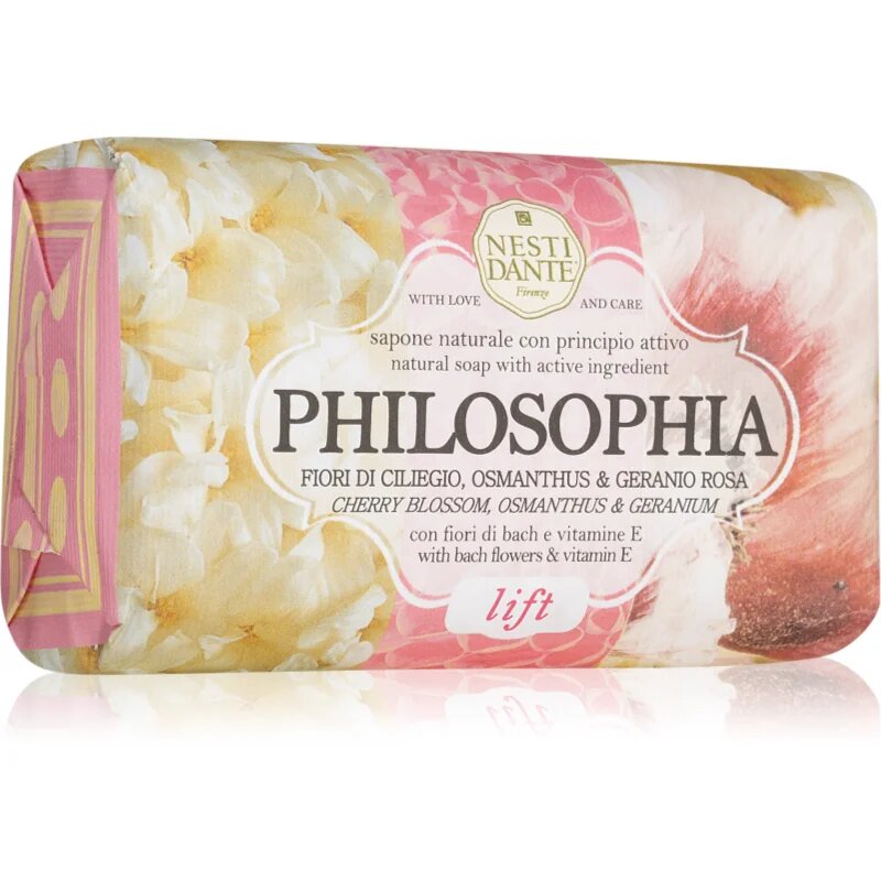 Nesti Dante Philosophia Lift with Bach Flowers & Vitamins A + E naravno milo 250 g