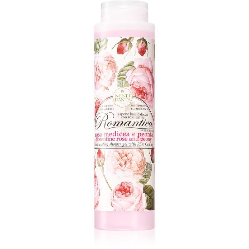 Nesti Dante Romantica Florentine Rose and Peony gel za prhanje in mehurčkasta kopel 300 ml