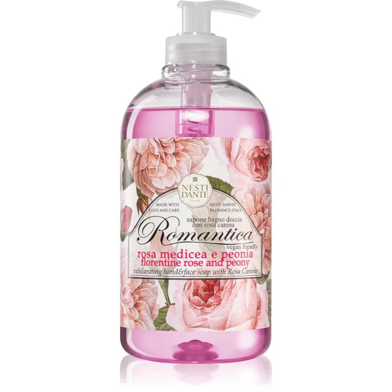Nesti Dante Romantica Florentine Rose and Peony tekoče milo za roke 500 ml