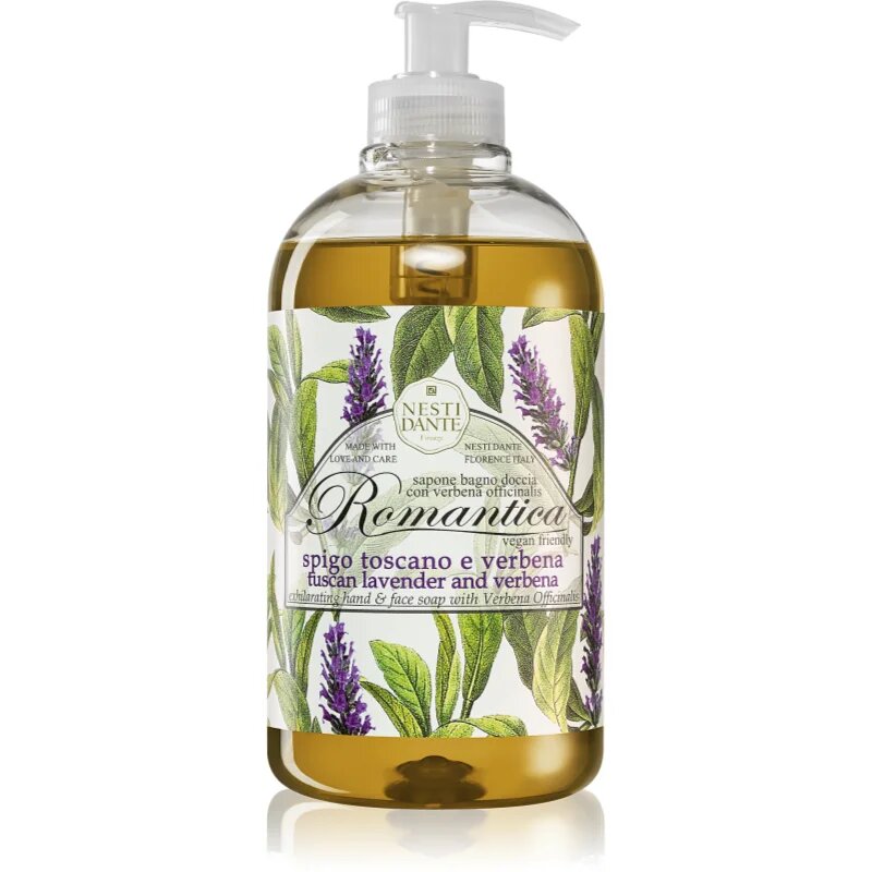 Nesti Dante Romantica Wild Tuscan Lavender and Verbena nežno tekoče milo za roke 500 ml