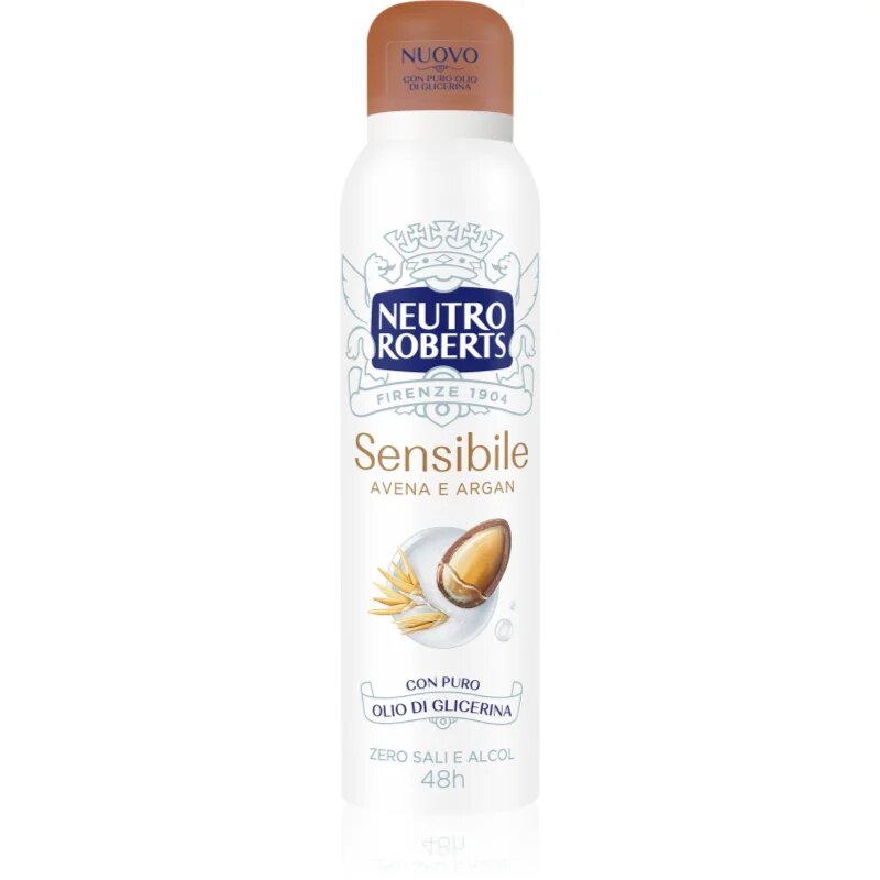 Neutro Roberts Avena e Argan deodorant v pršilu z 48-urnim učinkom 150 ml