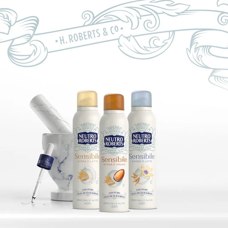 Neutro Roberts Avena e Loto deodorant v pršilu z 48-urnim učinkom 150 ml
