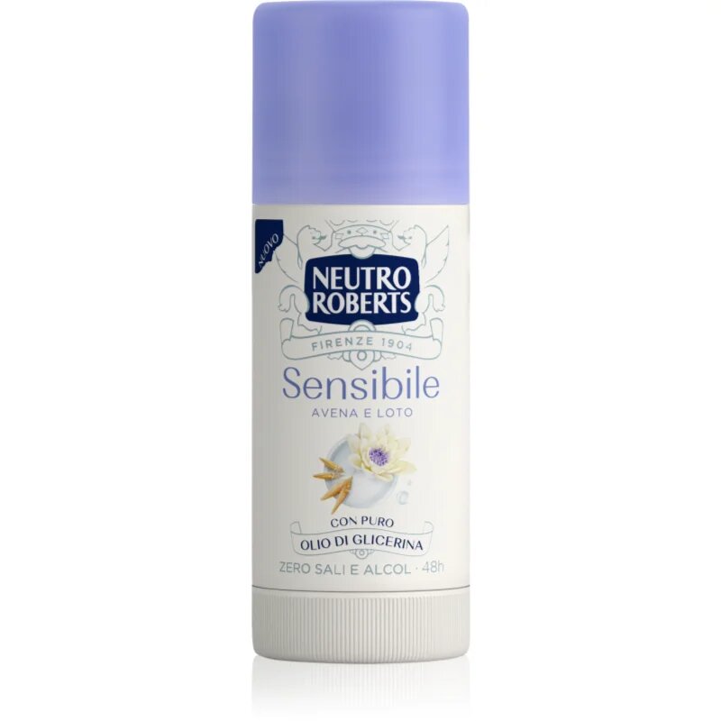 Neutro Roberts Avena e Loto trdi deodorant brez aluminijevih soli za občutljivo kožo 40 ml