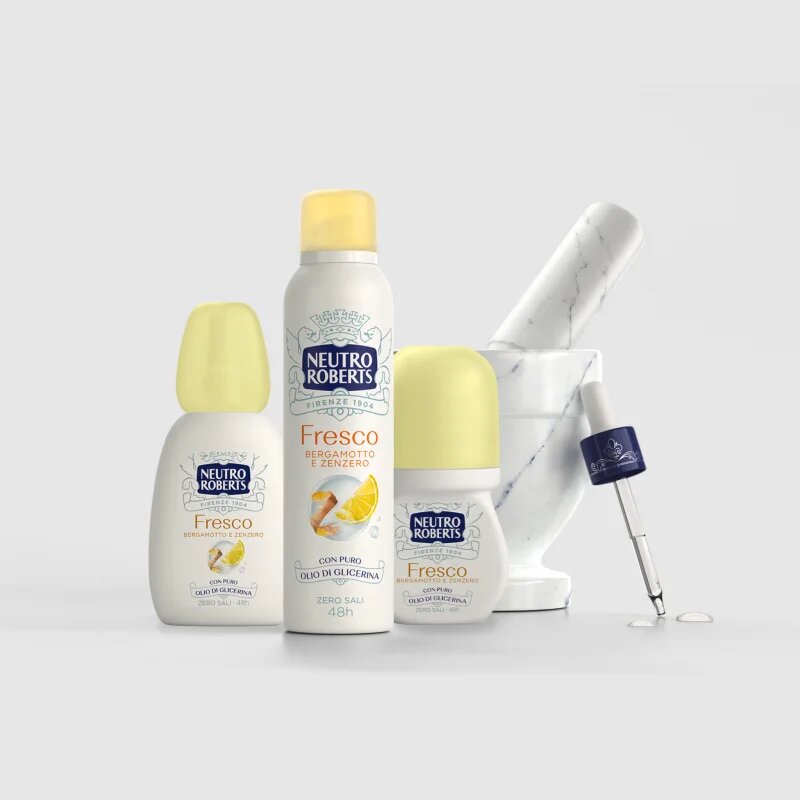 Neutro Roberts Bergamotto e Zenzero deodorant v razpršilu z 48-urnim učinkom 75 ml