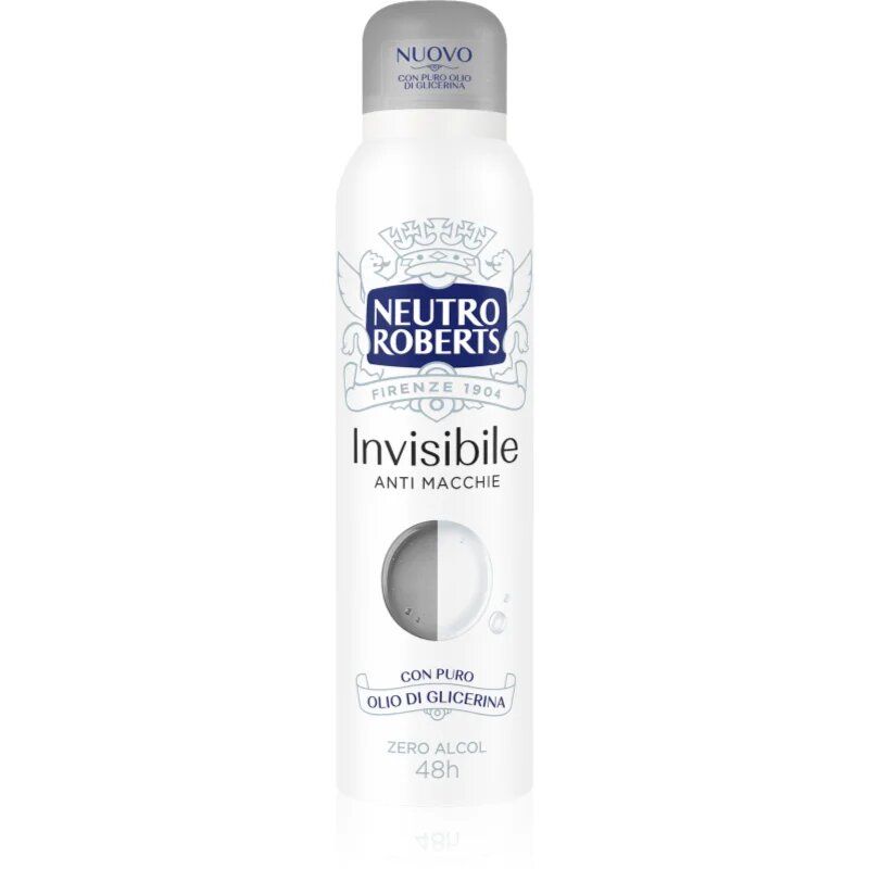 Neutro Roberts Invisible Anti Macchie osvežilni deodorant v pršilu z 48-urnim učinkom 150 ml