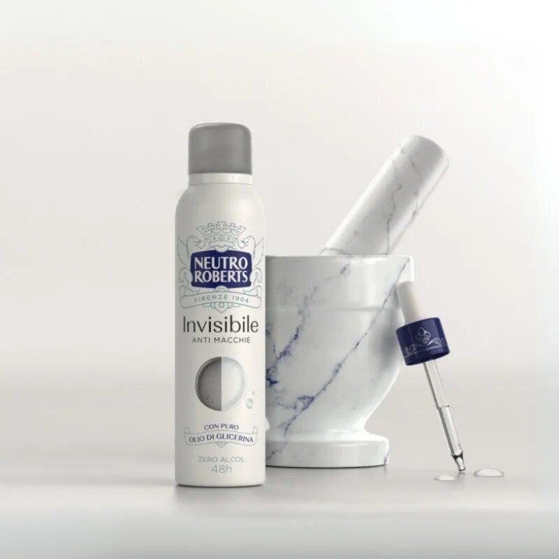 Neutro Roberts Invisible Anti Macchie osvežilni deodorant v pršilu z 48-urnim učinkom 150 ml