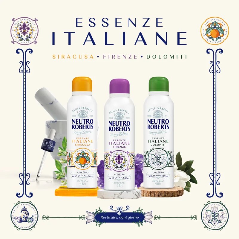 Neutro Roberts Italiane Siracusa deodorant v pršilu z 48-urnim učinkom 200 ml