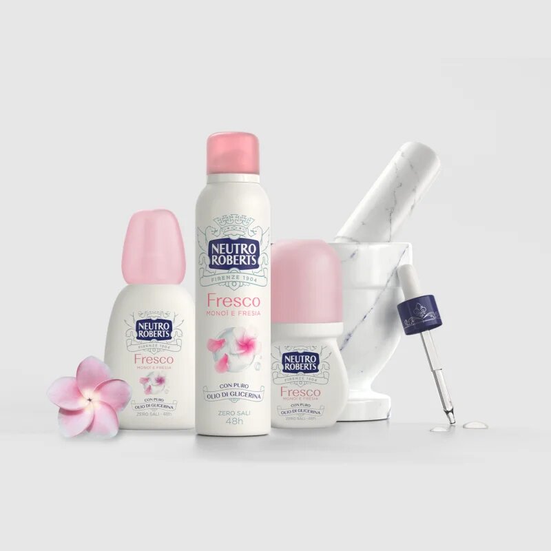 Neutro Roberts Monoi e Fresia deodorant v razpršilu z 48-urnim učinkom 75 ml
