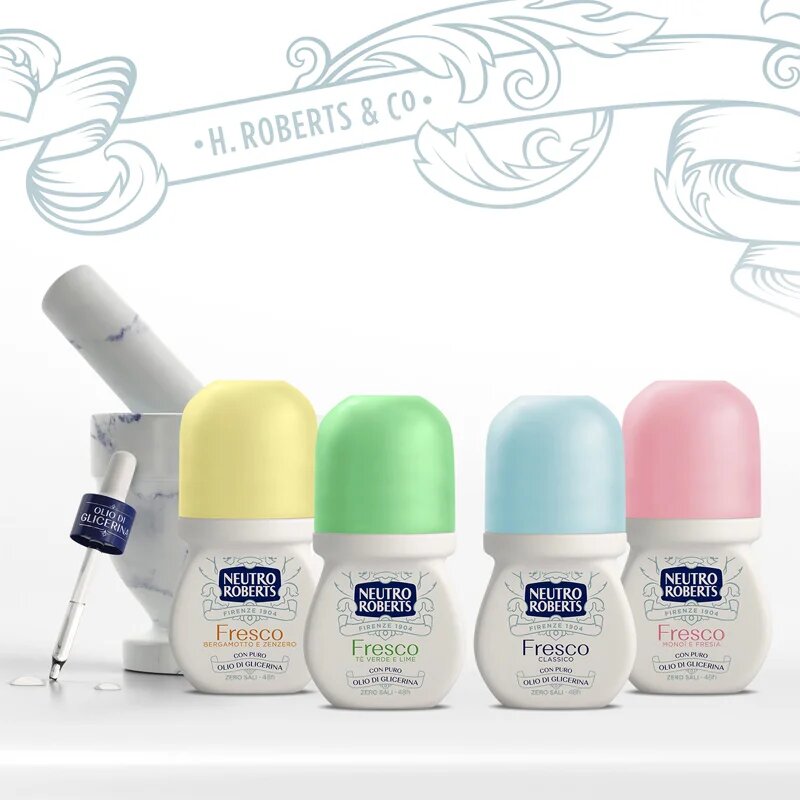 Neutro Roberts Tè Verde e Lime deodorant roll-on z 48-urnim učinkom 50 ml
