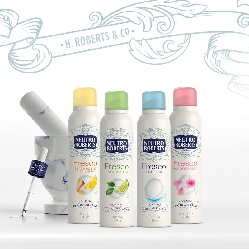 Neutro Roberts Tè Verde e Lime deodorant v pršilu z 48-urnim učinkom 150 ml