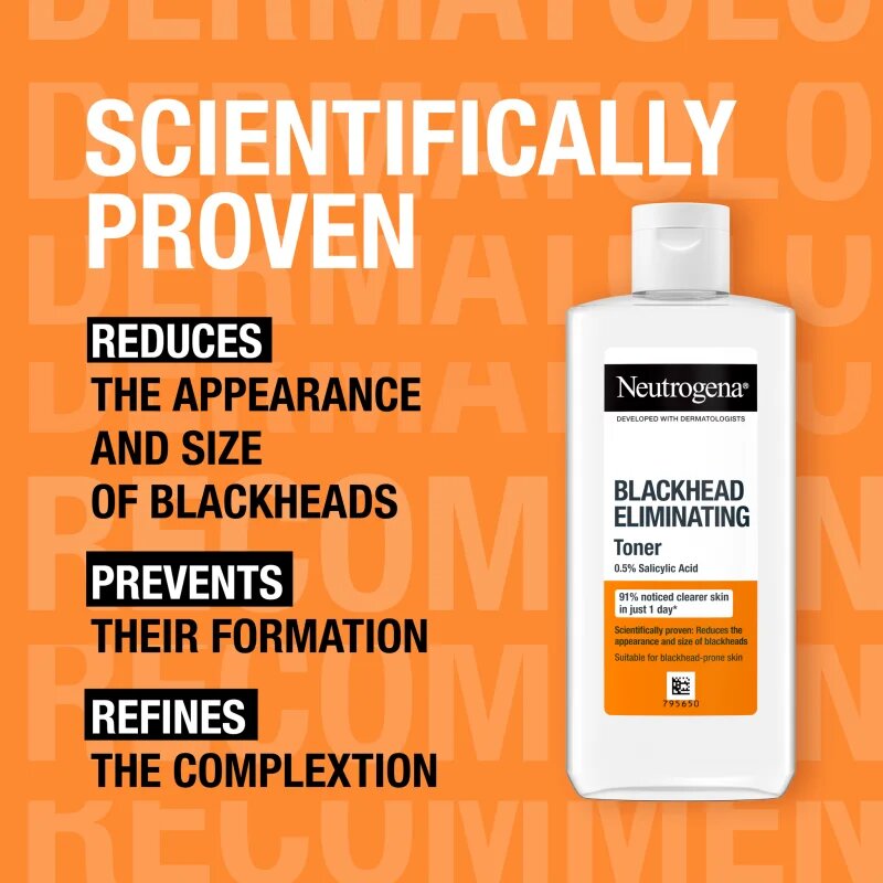 Neutrogena Blackhead Eliminating čistilni tonik proti črnim pikicam 200 ml