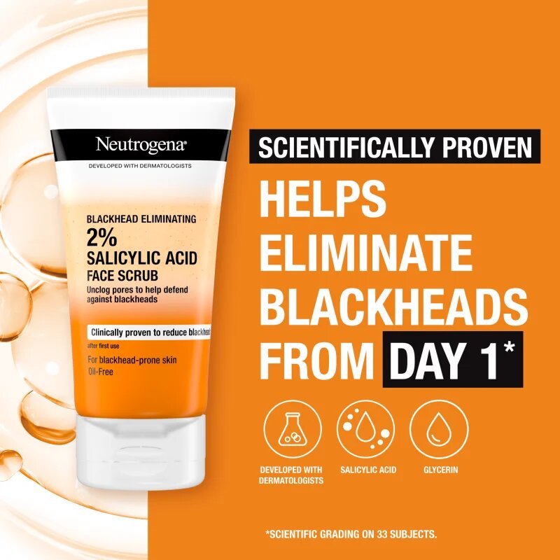Neutrogena Blackhead Eliminating piling proti črnim pikicam 150 ml