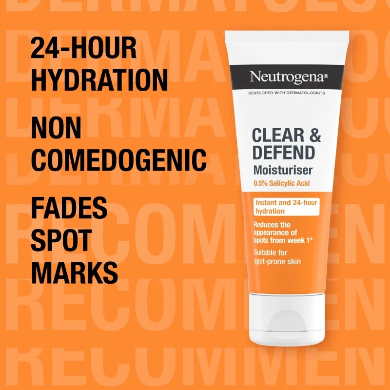Neutrogena Clear & Defend 0.5% Salicylic Acid vlažilna krema brez olja 50 ml