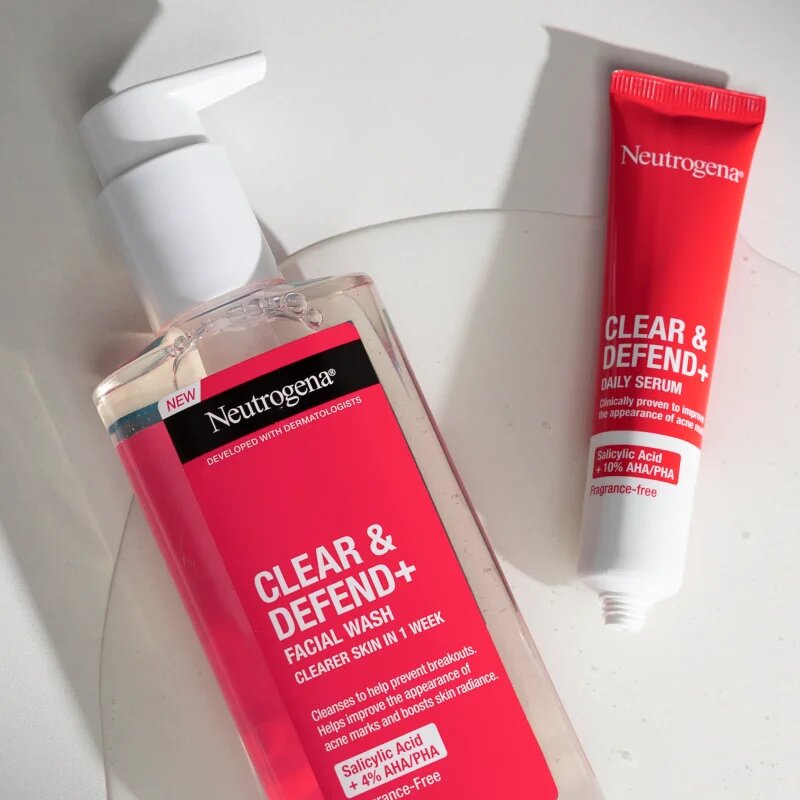 Neutrogena Clear & Defend+ serum za obraz proti aknam 30 ml