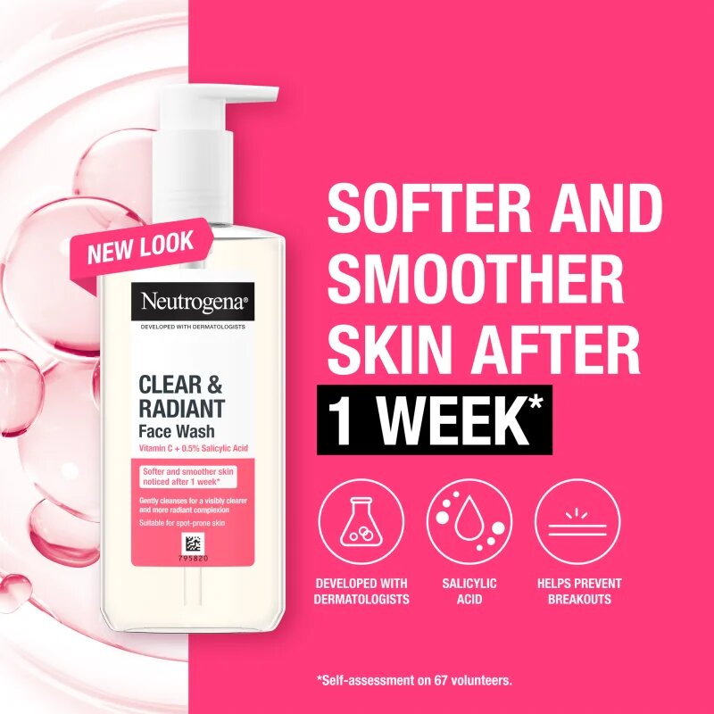 Neutrogena Clear & Radiant čistilni gel 200 ml