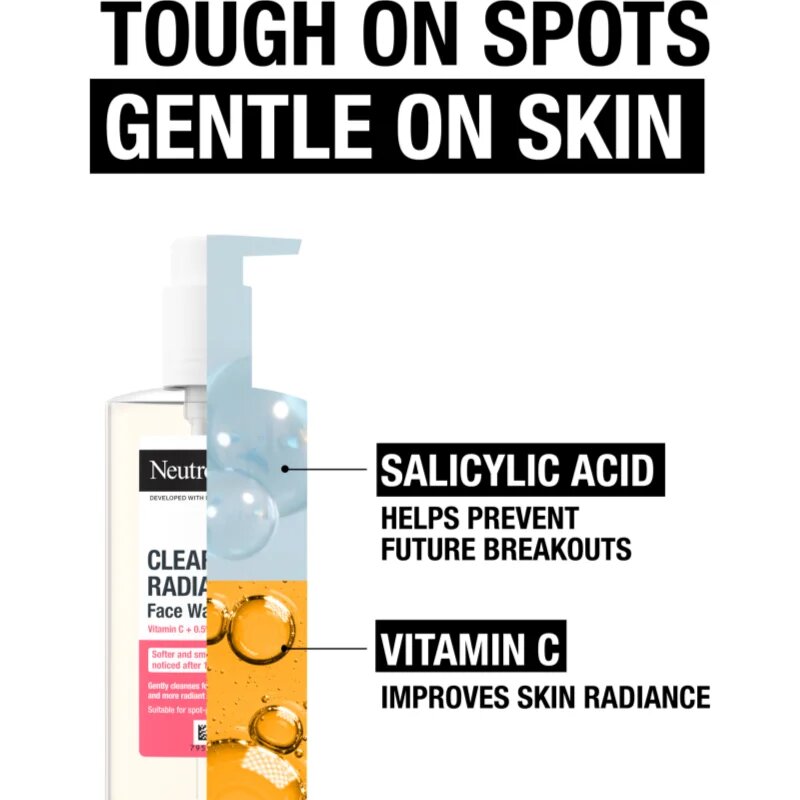 Neutrogena Clear & Radiant čistilni gel 200 ml