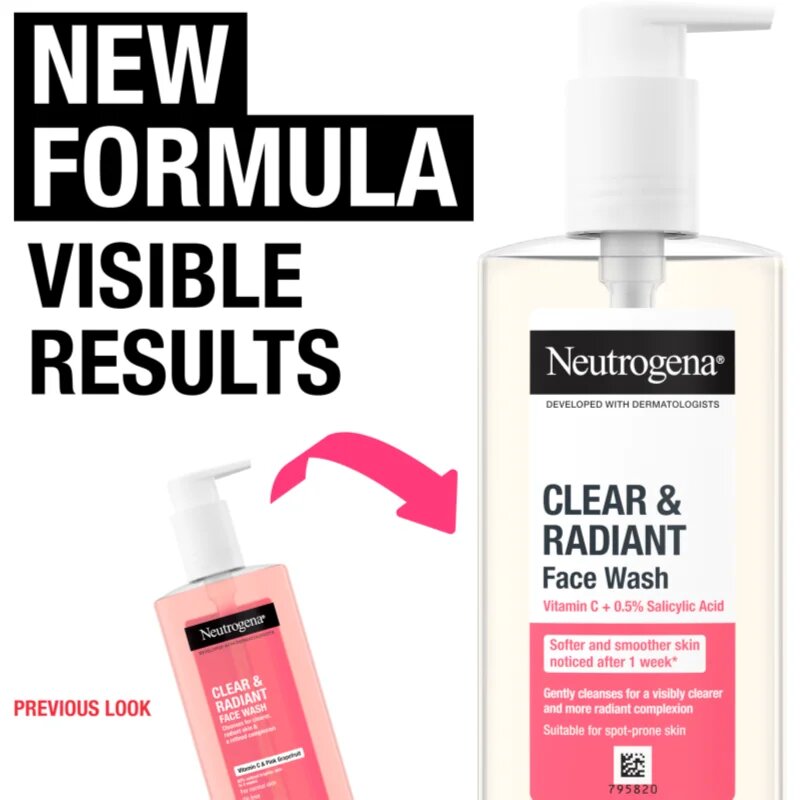 Neutrogena Clear & Radiant čistilni gel 200 ml
