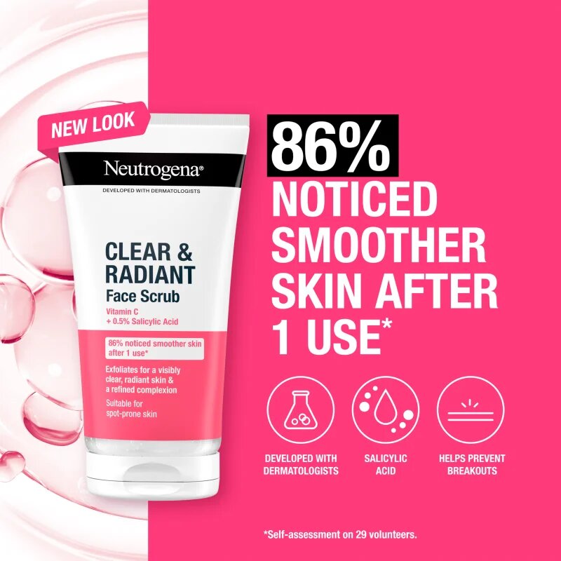 Neutrogena Clear & Radiant piling 150 ml
