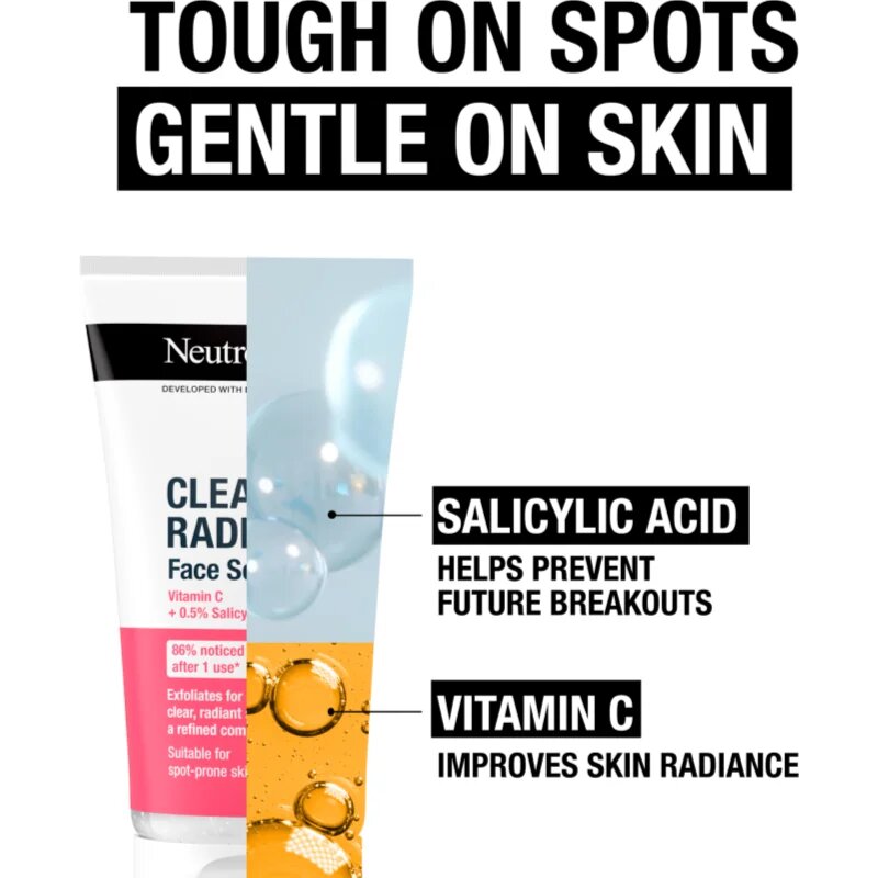 Neutrogena Clear & Radiant piling 150 ml