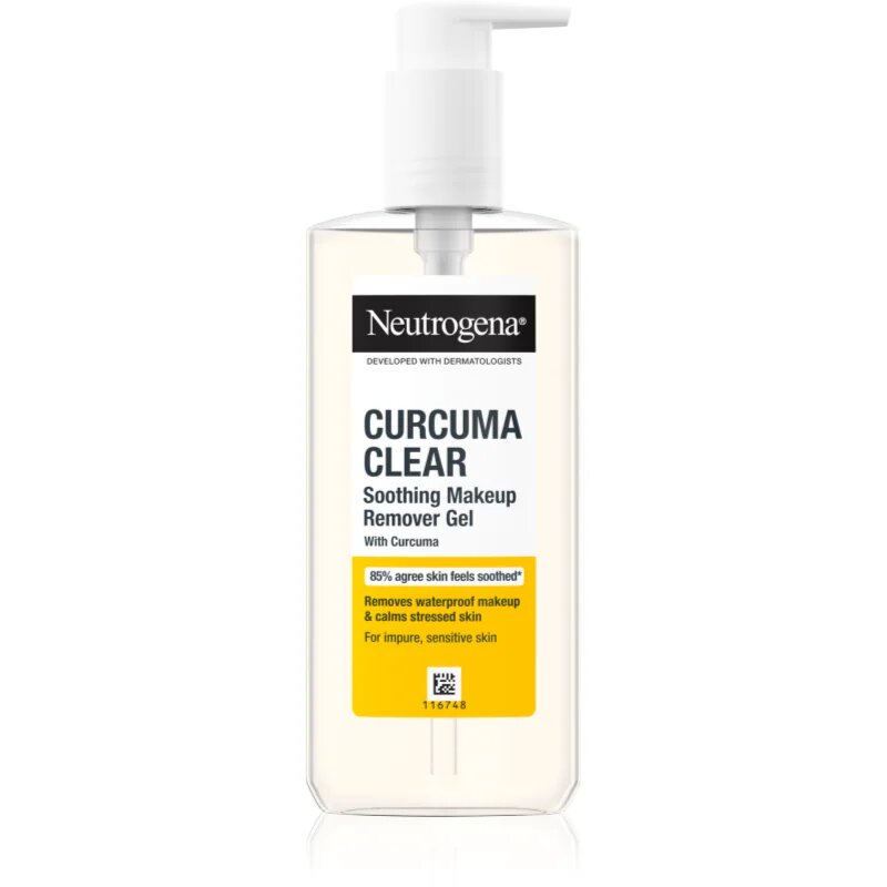 Neutrogena Curcuma Clear micelarni gel za odstranjevanje ličil 200 ml