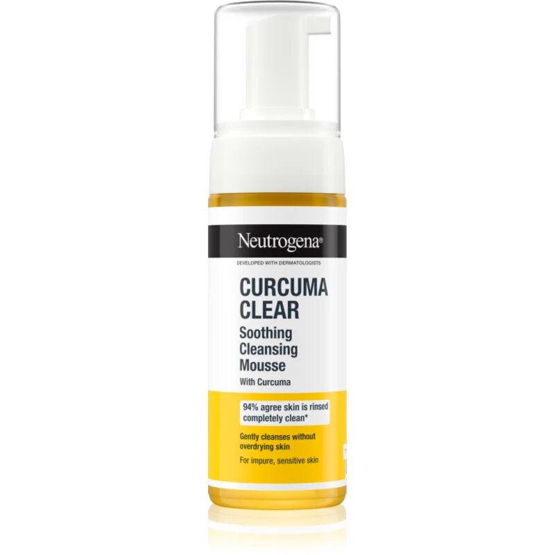 Neutrogena Curcuma Clear pomirjevalna čistilna pena 150 ml