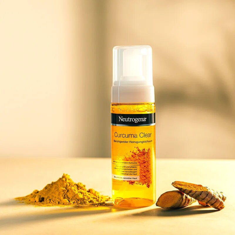 Neutrogena Curcuma Clear pomirjevalna čistilna pena 150 ml