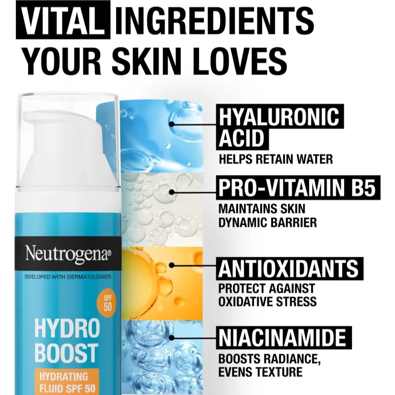 Neutrogena Hydro Boost® lahki vlažilni fluid SPF 50 50 ml
