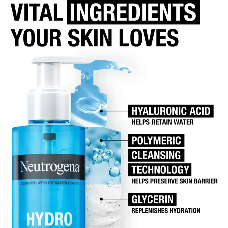 Neutrogena Hydro Boost® nežni čistilni gel 200 ml
