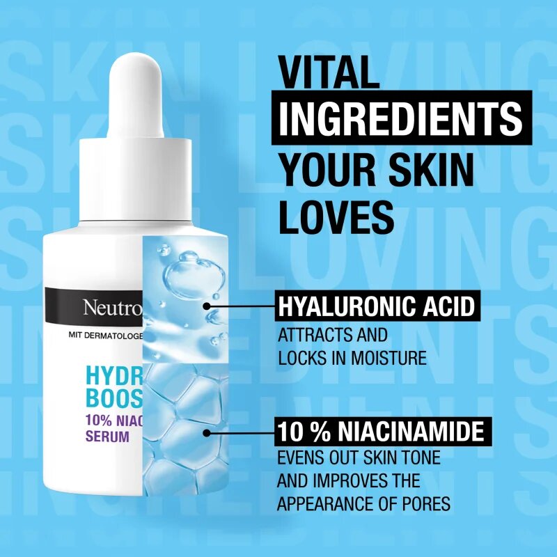 Neutrogena Hydro Boost® vlažilni serum z niacinamidom 30 ml