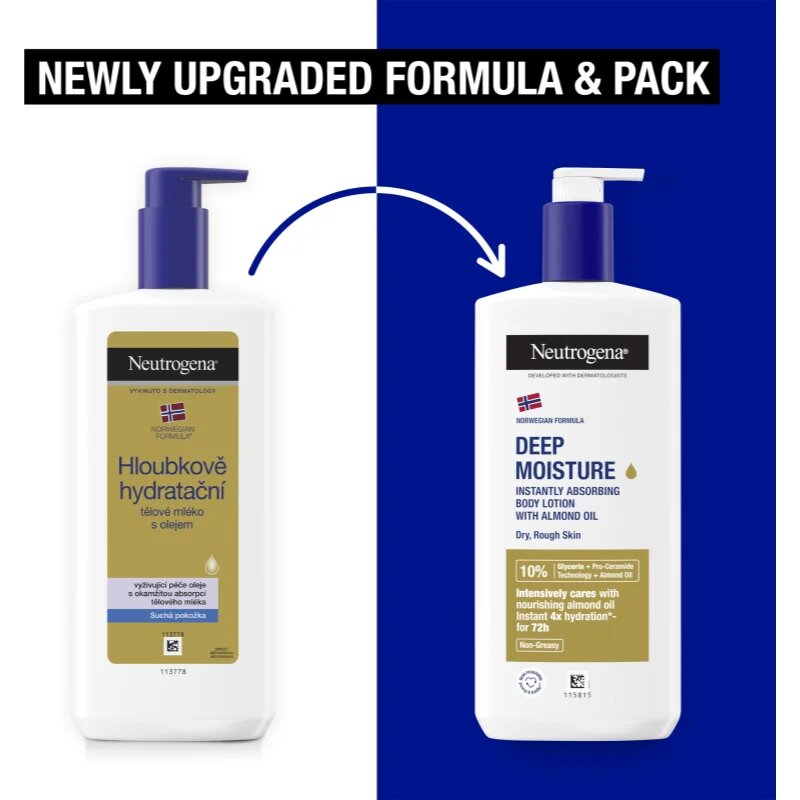 Neutrogena Norwegian Formula® Deep Moisture globinsko vlažilna krema z oljem 400 ml