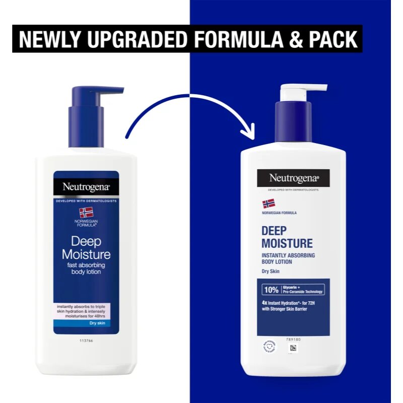 Neutrogena Norwegian Formula® globinsko vlažilno mleko za telo 400 ml