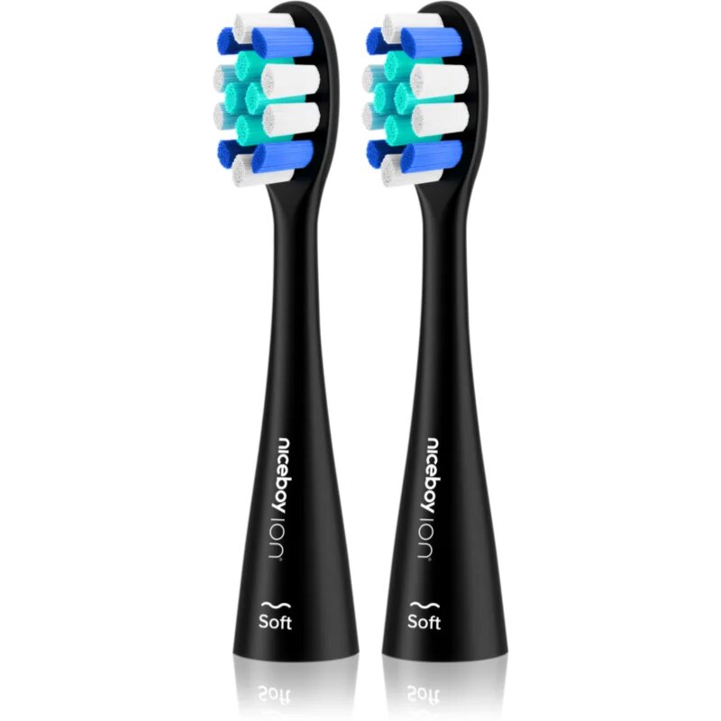 Niceboy ION Sonic Lite nadomestne glave soft Black 2 kos