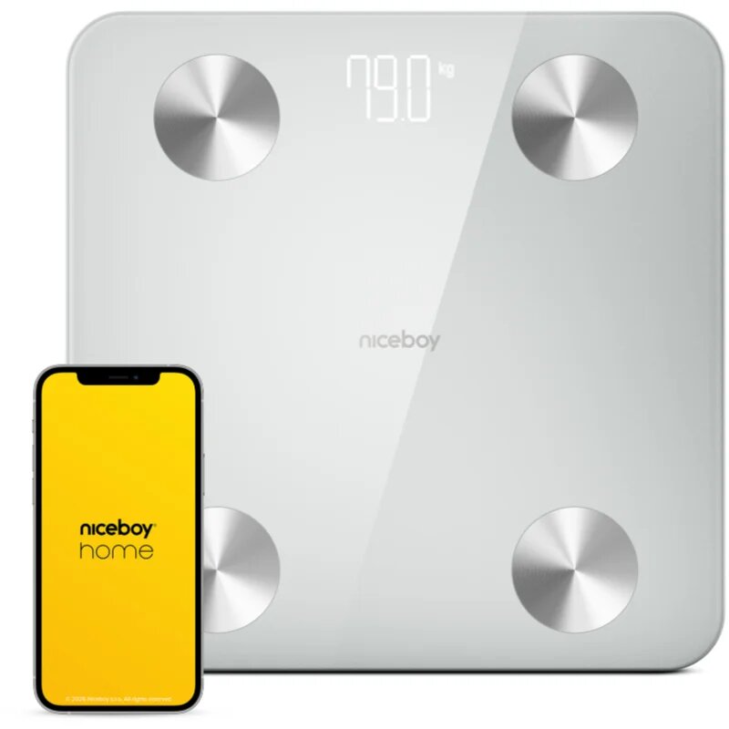 Niceboy SmartScale 2 osebna tehtnica white 1 kos