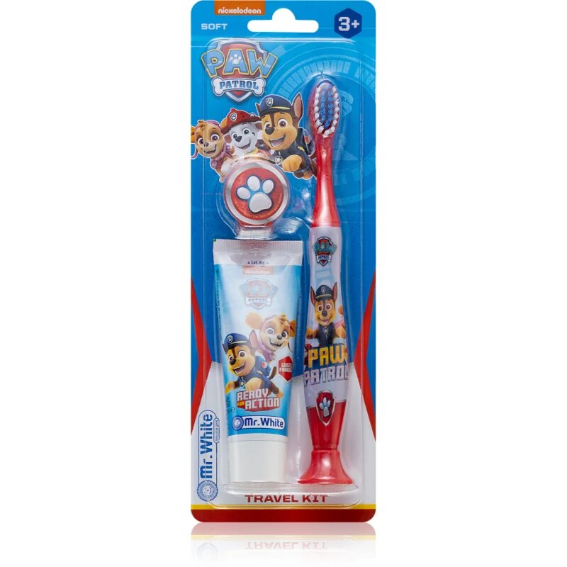 Nickelodeon Paw Patrol Travel Kit set zobne nege za otroke 3y+ Soft 1 kos