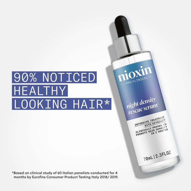 Nioxin Night Density Rescue Serum nočna nega za redke lase 70 ml