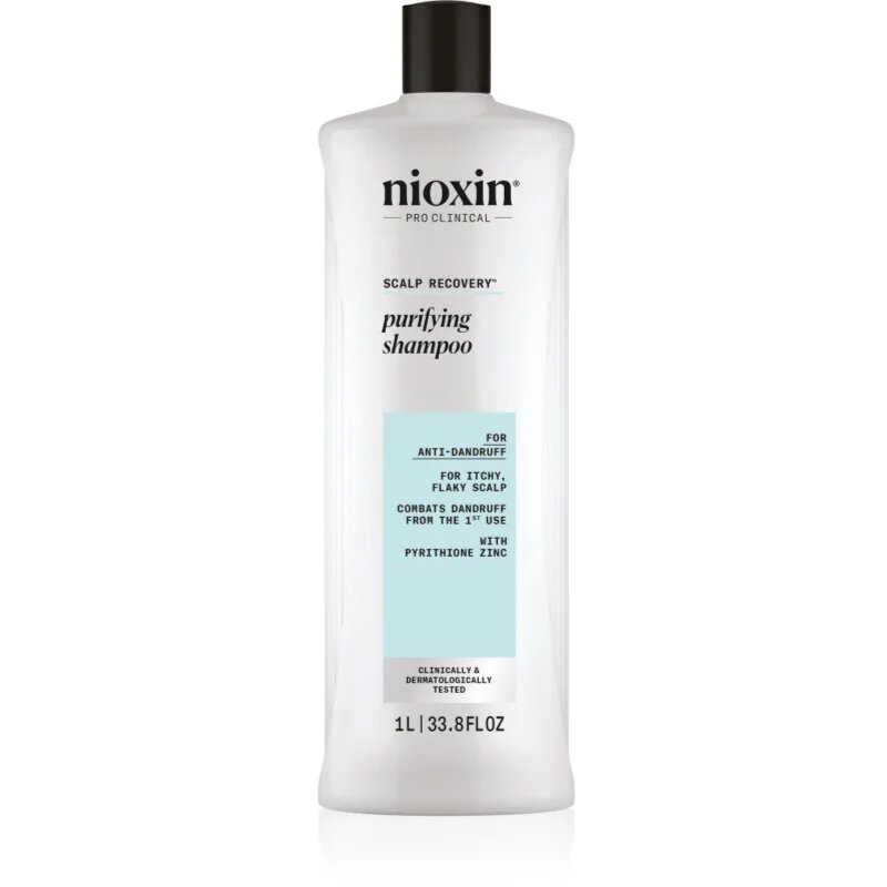 Nioxin Scalp Recovery Purifying Shampoo šampon za redke lase brez volumna proti prhljaju 1000 ml