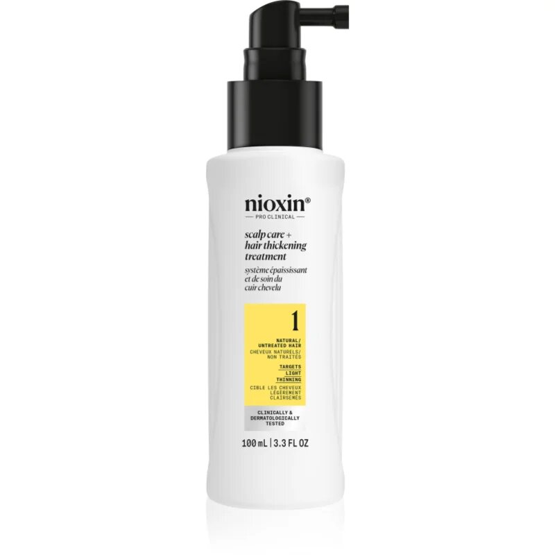 Nioxin System 1 Scalp + Hair Thickening Treatment serum za gostoto las in zaščito proti lomljivosti 100 ml