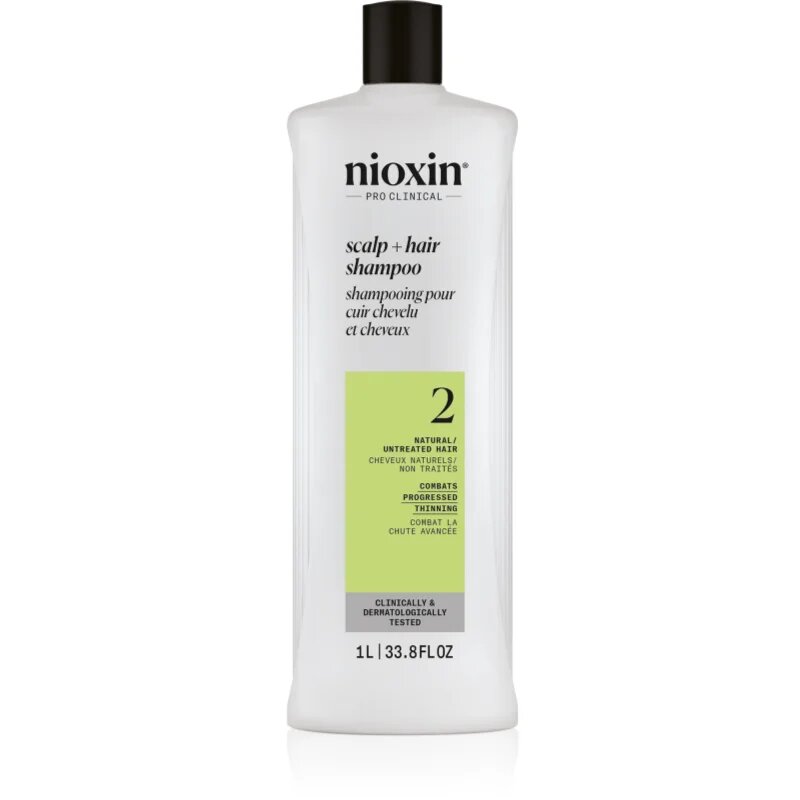 Nioxin System 2 Scalp + Hair Shampoo šampon proti redčenju las 1000 ml