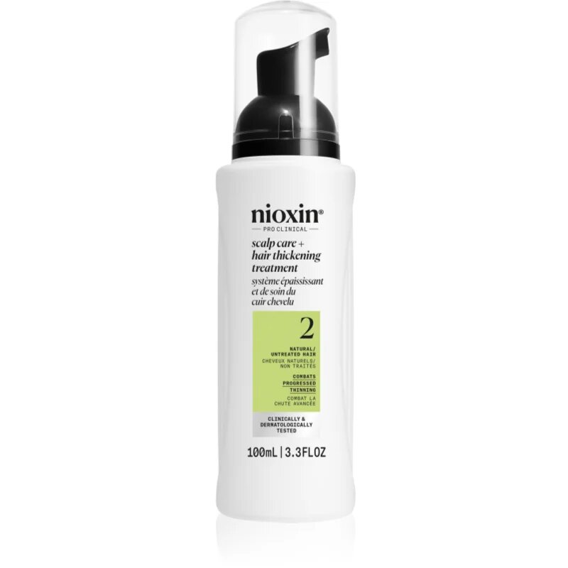 Nioxin System 2 Scalp + Hair Thickening Treatment kura brez spiranja proti redčenju las 100 ml