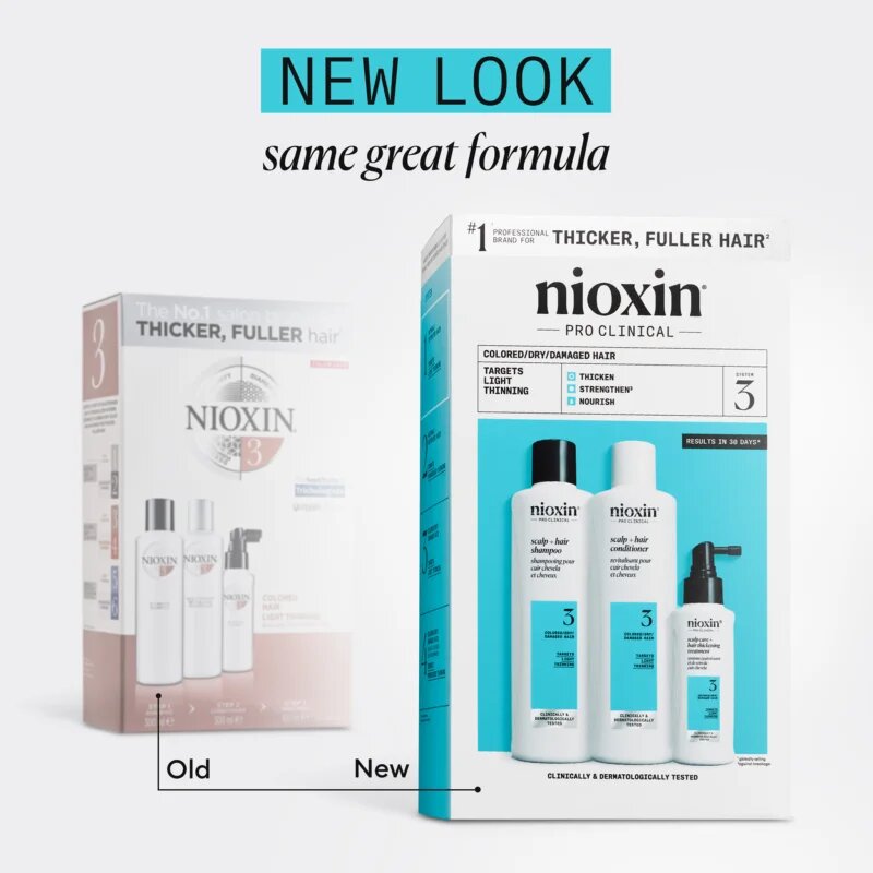Nioxin System 3 darilni set za barvane lase 3 kos