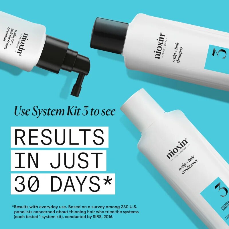 Nioxin System 3 Scalp + Hair Conditioner balzam za barvane redke lase 1000 ml