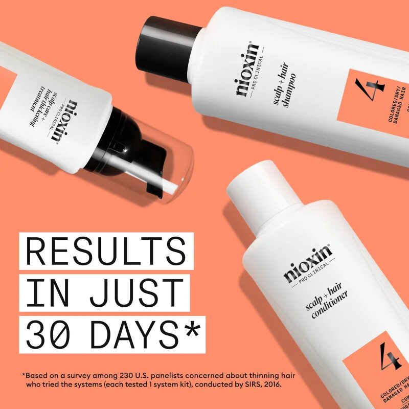 Nioxin System 4 darilni set za poškodovane in barvane lase 3 kos